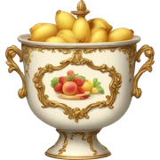 vintage rococo food sticker