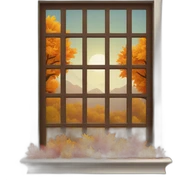 autumn window sticker