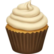 beige cupcake sticker