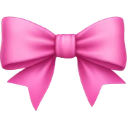 Pink bow  sticker