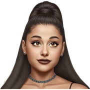 realistic portrait of dark beauty sticker