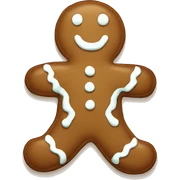 gingerbread man sticker