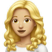 blond woman sticker