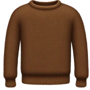 Brown sweater sticker