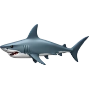 Shark with a top hat sticker