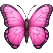 pink butterfly sticker
