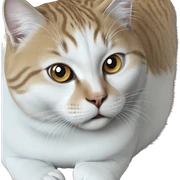 cat gazing at camera sticker