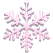 pastel pink snowflake  sticker