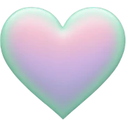 Pastel heart sticker
