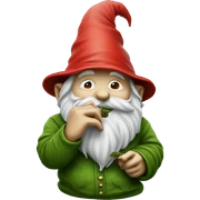 Gnome smoking hemp sticker