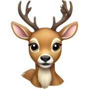 deer with a bow sticker