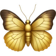 Golden butterfly  sticker