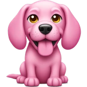 Pink dog sticker