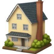 A warm house sticker