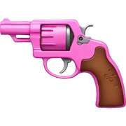 Pink gun sticker