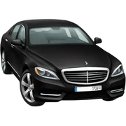 black Luxury car  sticker