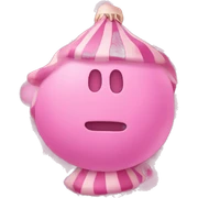 pink christmas sticker
