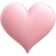 Pastel pink heart  sticker