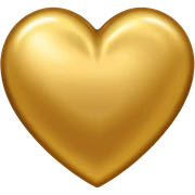 Corazón dorado  sticker