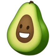 aguacate levantando pesas sticker