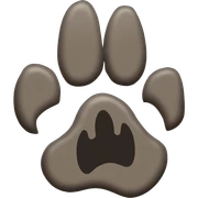 Twilight Inspired Emoji : Wolf Paw Print – Represents Jacob Black and the werewolf pack. A stylized, wolf-themed paw print would connect well to the character and tribe. sticker