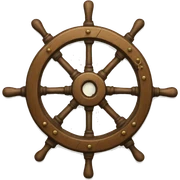 ship wheel sticker