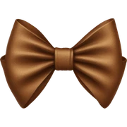 brown bow sticker