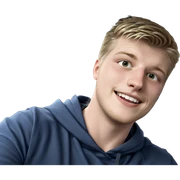 blonde boy smiling in car sticker