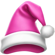 pink Santa hat sticker