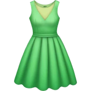 Green dress sticker