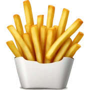 french fries sticker