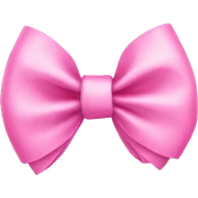 Pink bow sticker