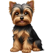 Yorkie puppy  sticker