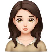 brunette girl sticker