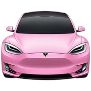 Pink Tesla sticker