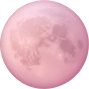 pastel pink moon sticker