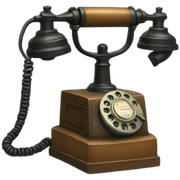 cute 1920s wallphone sticker