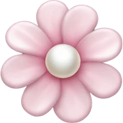 Pearl light pink flower sticker