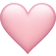 light pink heart sticker