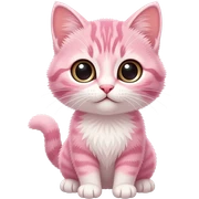 Little pink kitten  sticker