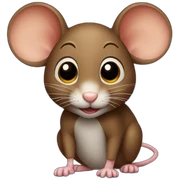 brown mouse sticker