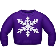 Dark purple Christmas sweater sticker