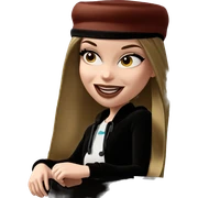 smiling girl in outdoor setting sticker