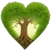 Nature heart sticker