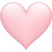 light pink heart sticker