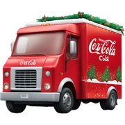 Coca Cola Christmas truck  sticker
