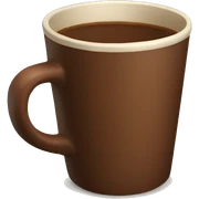 brown cup realistic  sticker