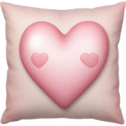 Pillow light pink heart vintage sticker