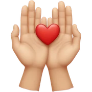 Heart hands sticker