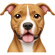 Tan pittbull sticker